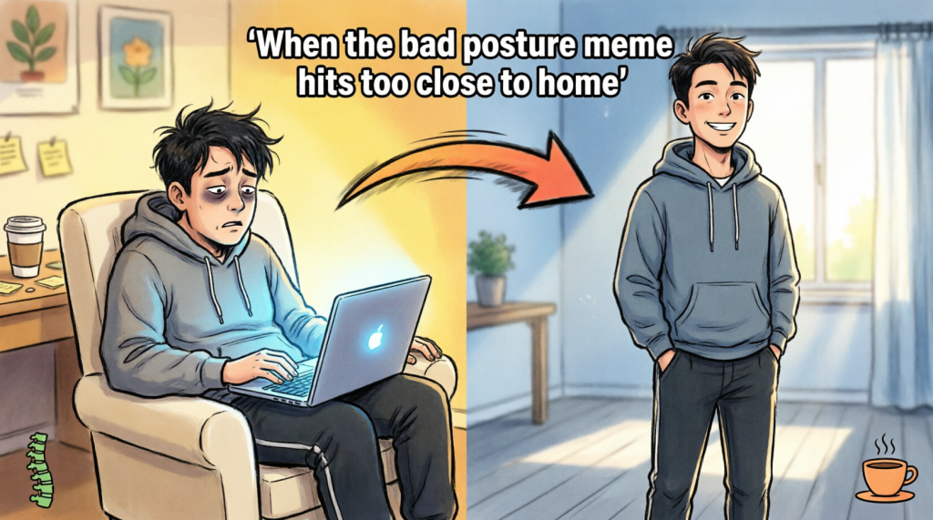 bad posture meme