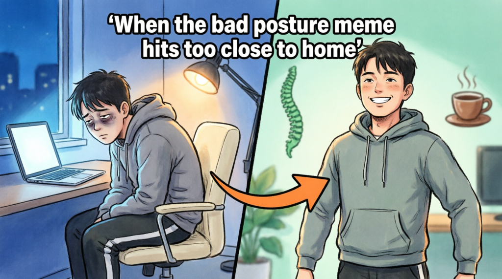 bad posture meme