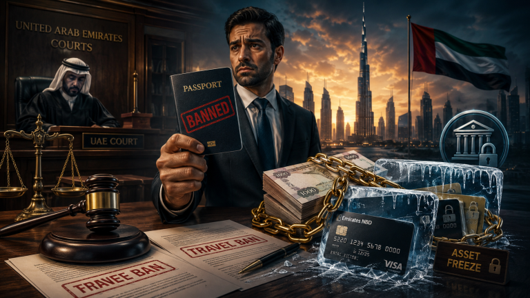 When Can UAE Courts Impose Travel Bans and Freeze Bank Accounts?